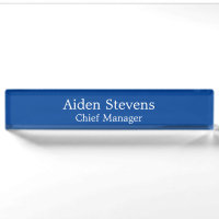 Stylish Simple Plain Deep Blue Minimalist