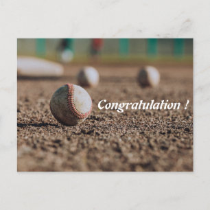 Stylish Simple Sporty congratulation postcard