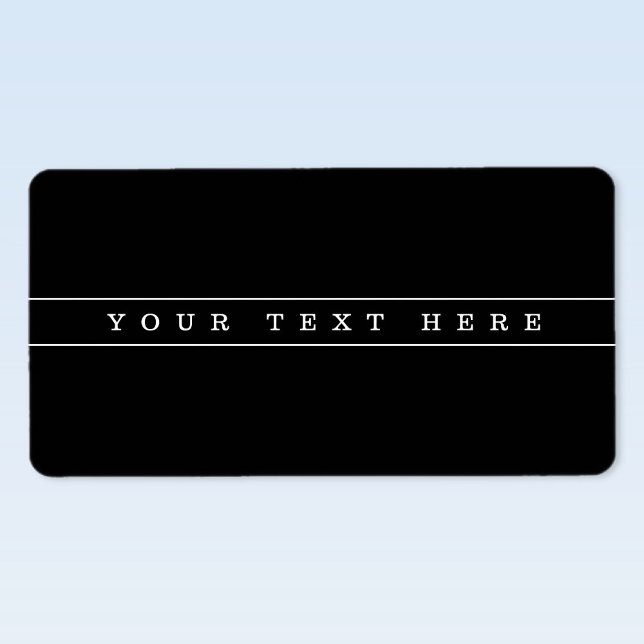 Stylish Simple Text & Thin Stripes Label (Creator Uploaded)
