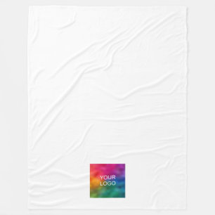 Stylish Simple Your Hotel Business Logo Here Fleece Blanket