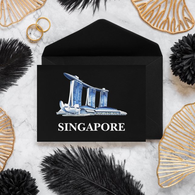 Stylish Singapore Travel Postcard (Singapore travel postcard)