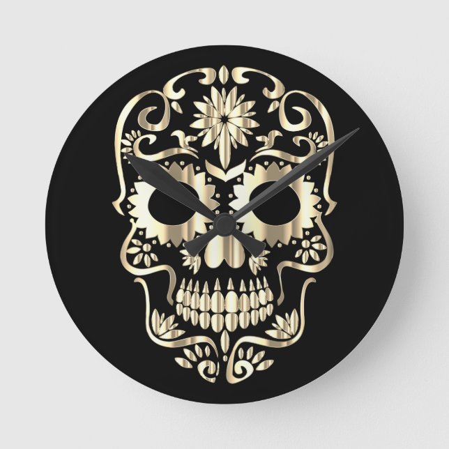 Stylish skull clock (Front)