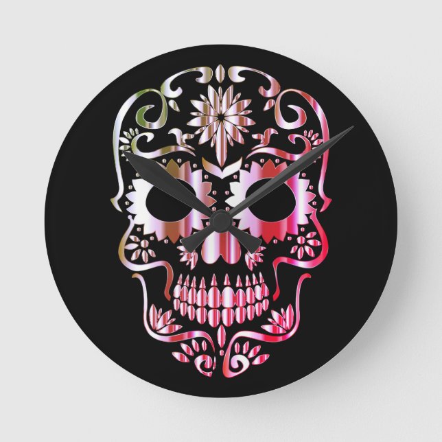 Stylish skull clock (Front)