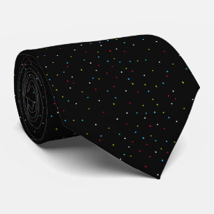 Stylish Small Bright Speckles Black Tie