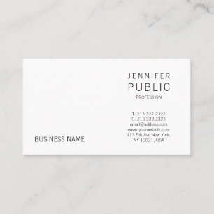 Stylish Smooth Design Minimalistic Modern Trendy Business Card