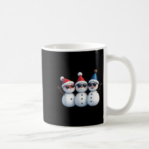 Stylish Snowmen In Winter Wonderland 3 Snowmen Fri Coffee Mug