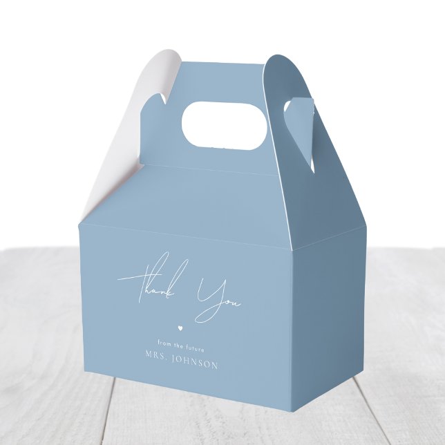 Stylish Something Blue Before I Do Bridal Shower Favour Box (Creator Uploaded)