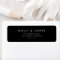 Stylish Sophisticated Black Return Address Label