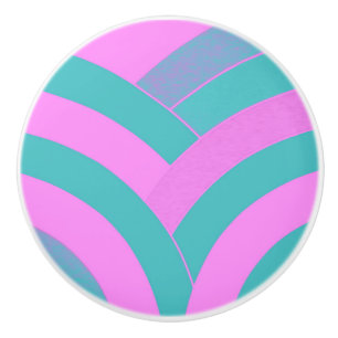 stylish sophisticated modern chevrons ceramic knob