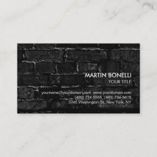 Stylish Sophisticated Wall Brick Business Card