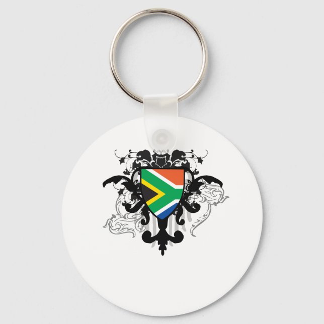 Stylish South Africa Key Ring (Front)