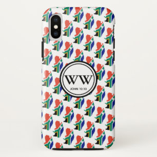Stylish SOUTH AFRICA Monogram Abundant Life iPhone XS Case