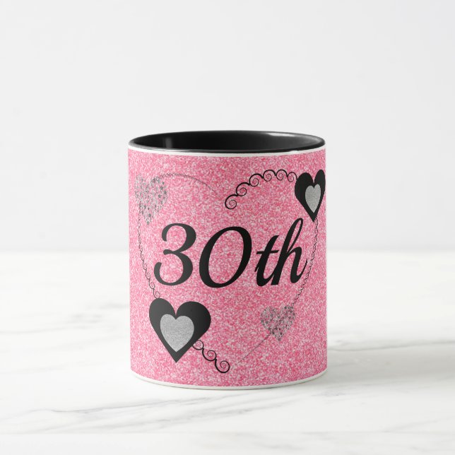 Stylish special birthday mug 30th (Center)