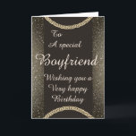 Stylish special boyfriend Birthday card<br><div class="desc">Stylish special boyfriend birthday card</div>