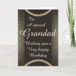 Stylish special grandad Birthday card<br><div class="desc">Stylish special grandad birthday card</div>