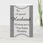 Stylish special husband Birthday card<br><div class="desc">Stylish special husband birthday card</div>