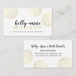 STYLISH SPOTTY SPOT glam luxe gold bath bomb Business Card