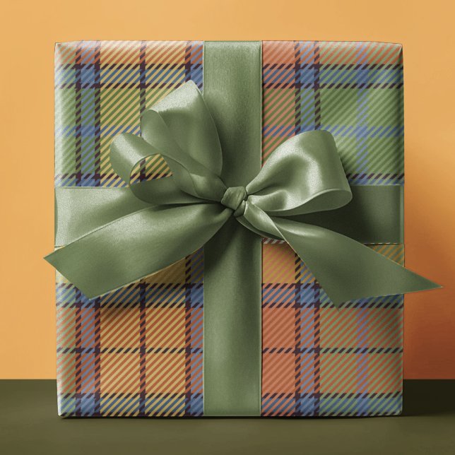Stylish Spring Colour Mix Plaid Gift Wrapping Paper (Creator Uploaded)