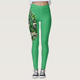 Stylish St. Patrick's Day Celebration Leggings