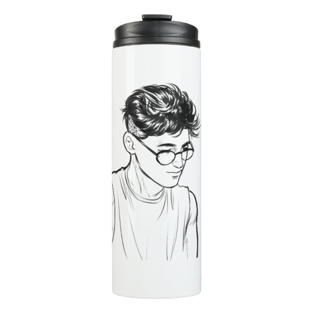 Stylish Stainless Steel Thermal Bottle – Insulated (Front)