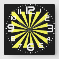 Stylish Starburst Clock. Art Deco look.