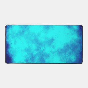 Stylish Storm cloud effect  blue  Desk Mat