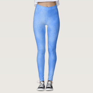 Stylish Storm cloud effect Blue Frosty Leggings