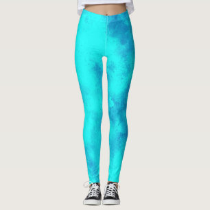 Stylish Storm cloud effect Blue Leggings