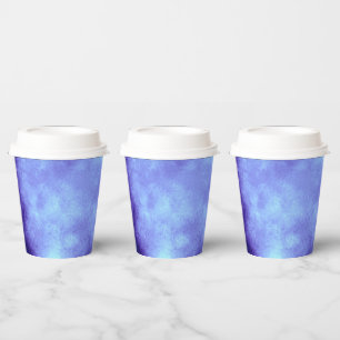 Stylish Storm cloud effect Blue Paper Cups