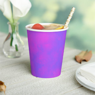 Stylish Storm cloud effect blue pink Paper Cups