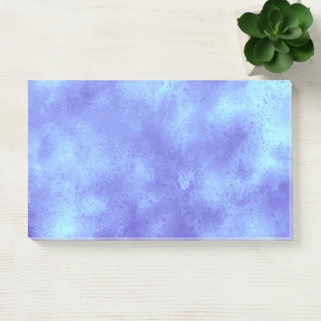 Stylish Storm cloud effect Blue Post-it Notes (Office)