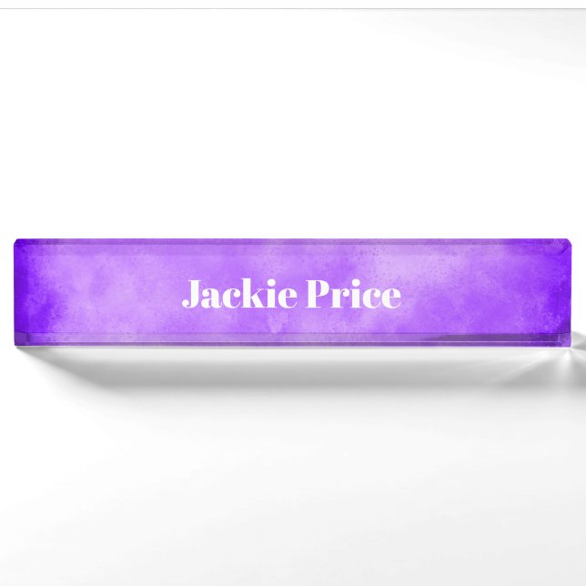 Stylish Storm cloud effect in Blue Nameplate (Front)