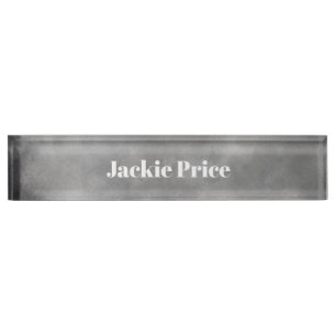 Stylish Storm cloud effect in Grey Nameplate