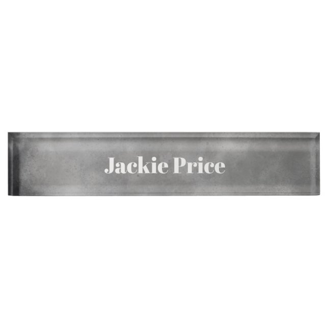 Stylish Storm cloud effect in Grey Nameplate (Front)