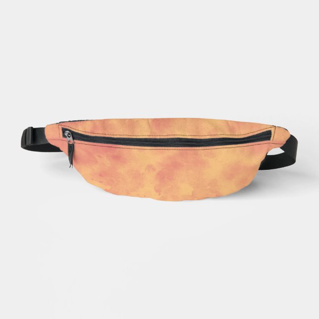 Stylish Storm cloud effect in orange Bum Bags (Front)
