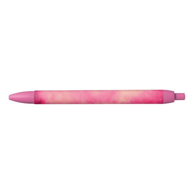 Stylish Storm cloud effect in Pink Black Ink Pen (Front)