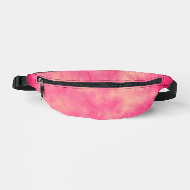 Stylish Storm cloud effect in Pink Bum Bags (Front)