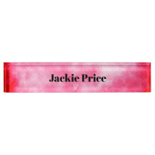 Stylish Storm cloud effect in Pink Nameplate