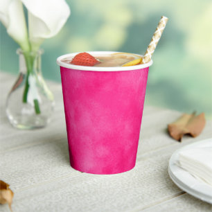 Stylish Storm cloud effect Magenta Paper Cups