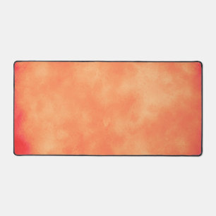 Stylish Storm cloud effect  Orange Desk Mat