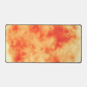 Stylish Storm cloud effect  Orange Desk Mat