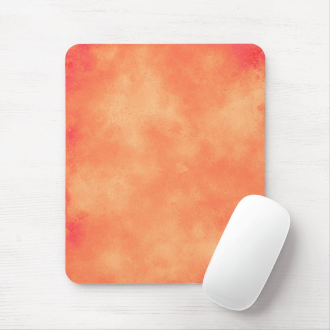 Stylish Storm cloud effect   Orange Mouse Mat (With Mouse)