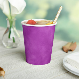 Stylish Storm cloud effect Orange Violet Sky Paper Cups