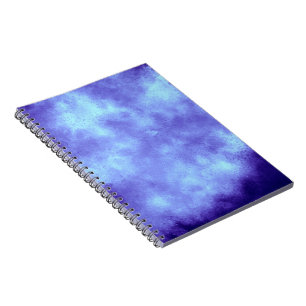 Stylish Storm cloud effect pattern blue Notebook