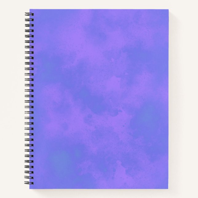 Stylish Storm cloud effect pattern blue Notebook (Front)