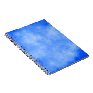 Stylish Storm cloud effect pattern Blue Notebook