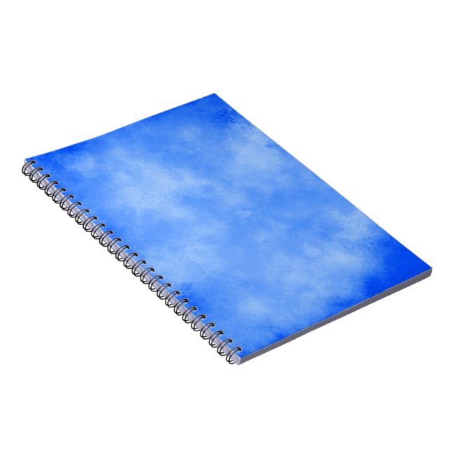 Stylish Storm cloud effect pattern Blue  Notebook (Right Side)