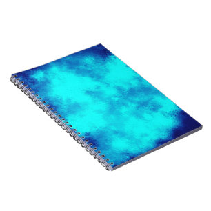 Stylish Storm cloud effect pattern blue  Notebook