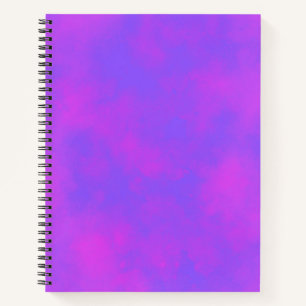 Stylish Storm cloud effect pattern Blue pink Notebook