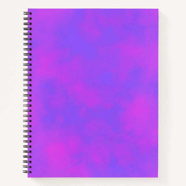 Stylish Storm cloud effect pattern Blue pink Notebook (Front)